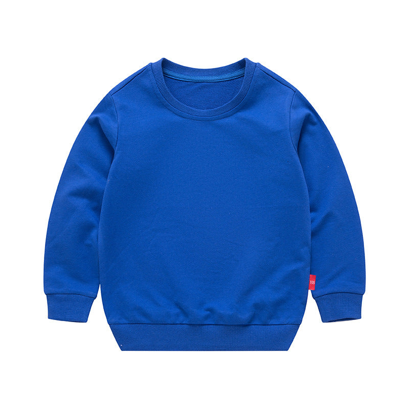 Boys Korean Round Neck Solid Color Loose Long Sleeve Pullover Boys Korean Round Neck Solid Color Loose Long Sleeve Pullover